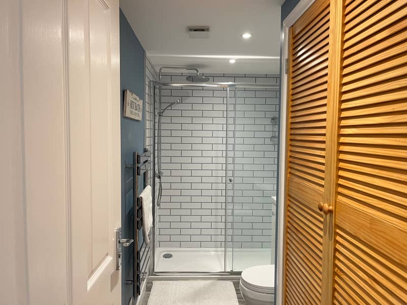 Bathroom with walk-in shower